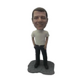 Stock Body Casually dressed 20 Male Bobblehead